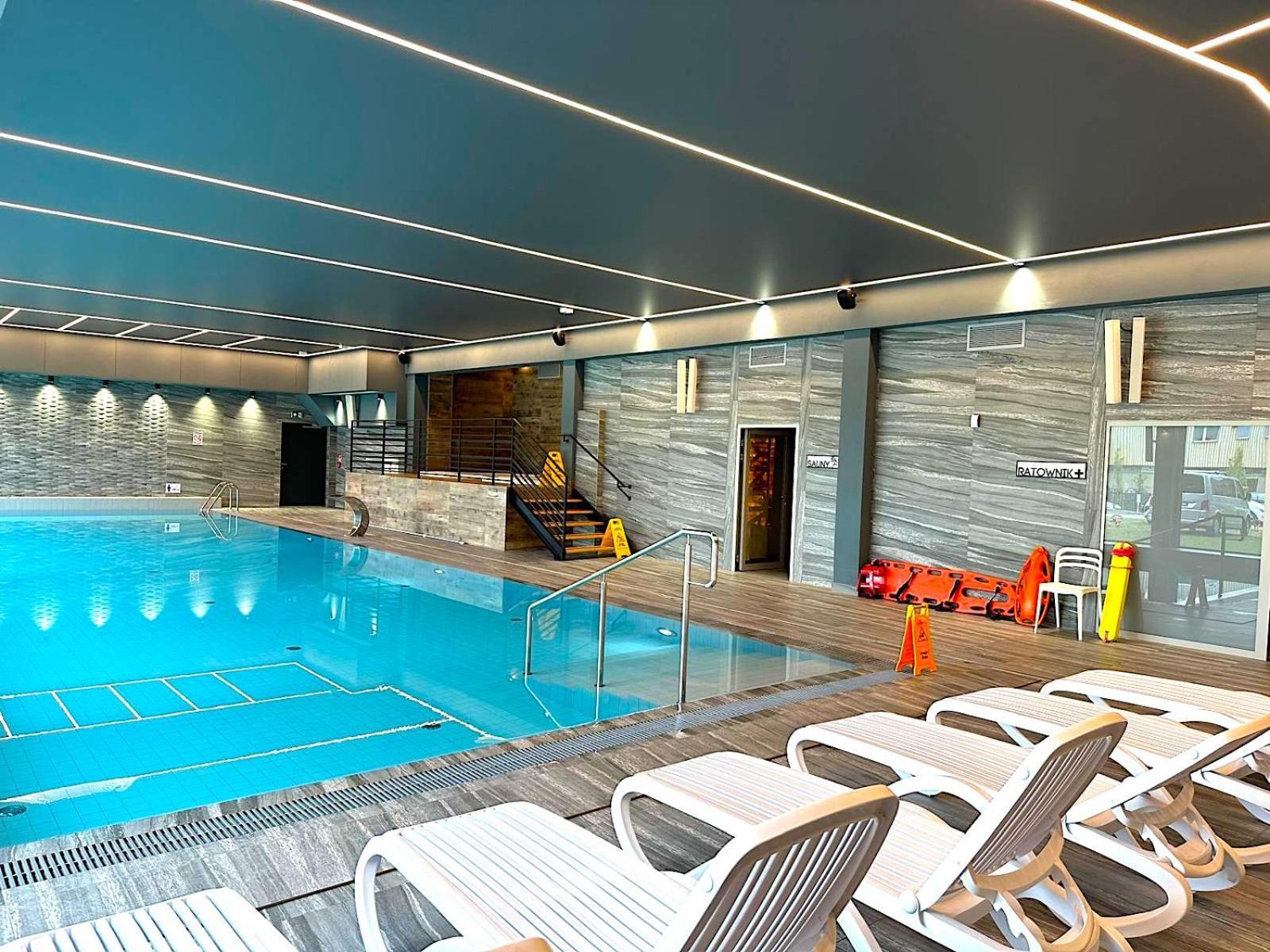 Apartament Superior Blue Przy Plazy- Free Pool, Saunas, Jacuzzi, Fitness, Salzgrotte 코워브제크 외부 사진