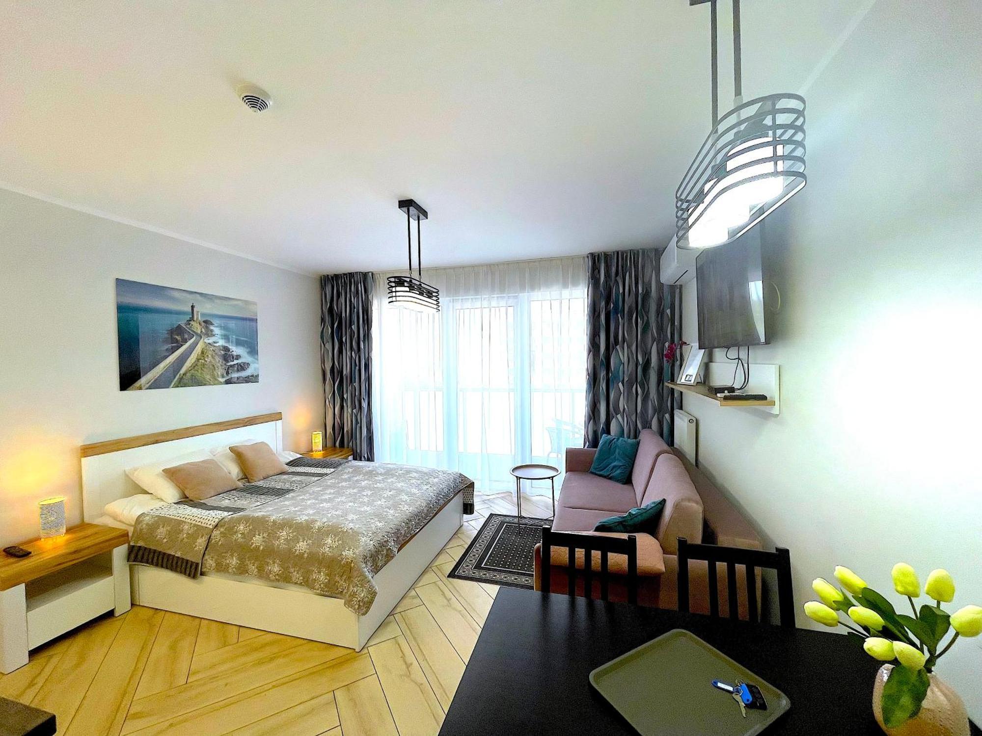 Apartament Superior Blue Przy Plazy- Free Pool, Saunas, Jacuzzi, Fitness, Salzgrotte 코워브제크 외부 사진